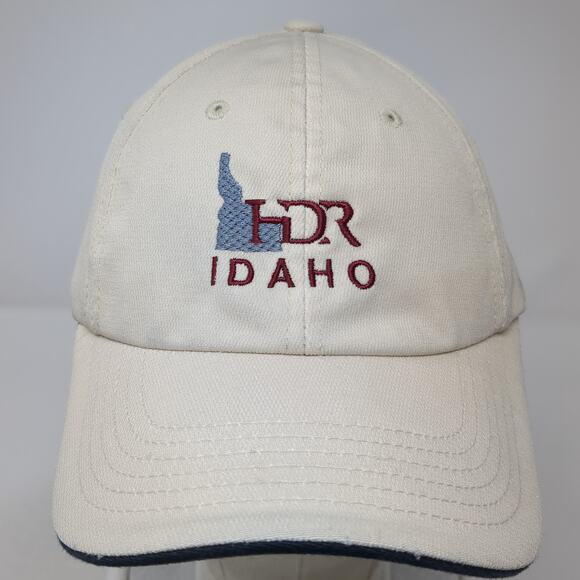 HDR Idaho Strapback Baseball Cap Beige One Size Adjustable Port Authority - Picture 2 of 9